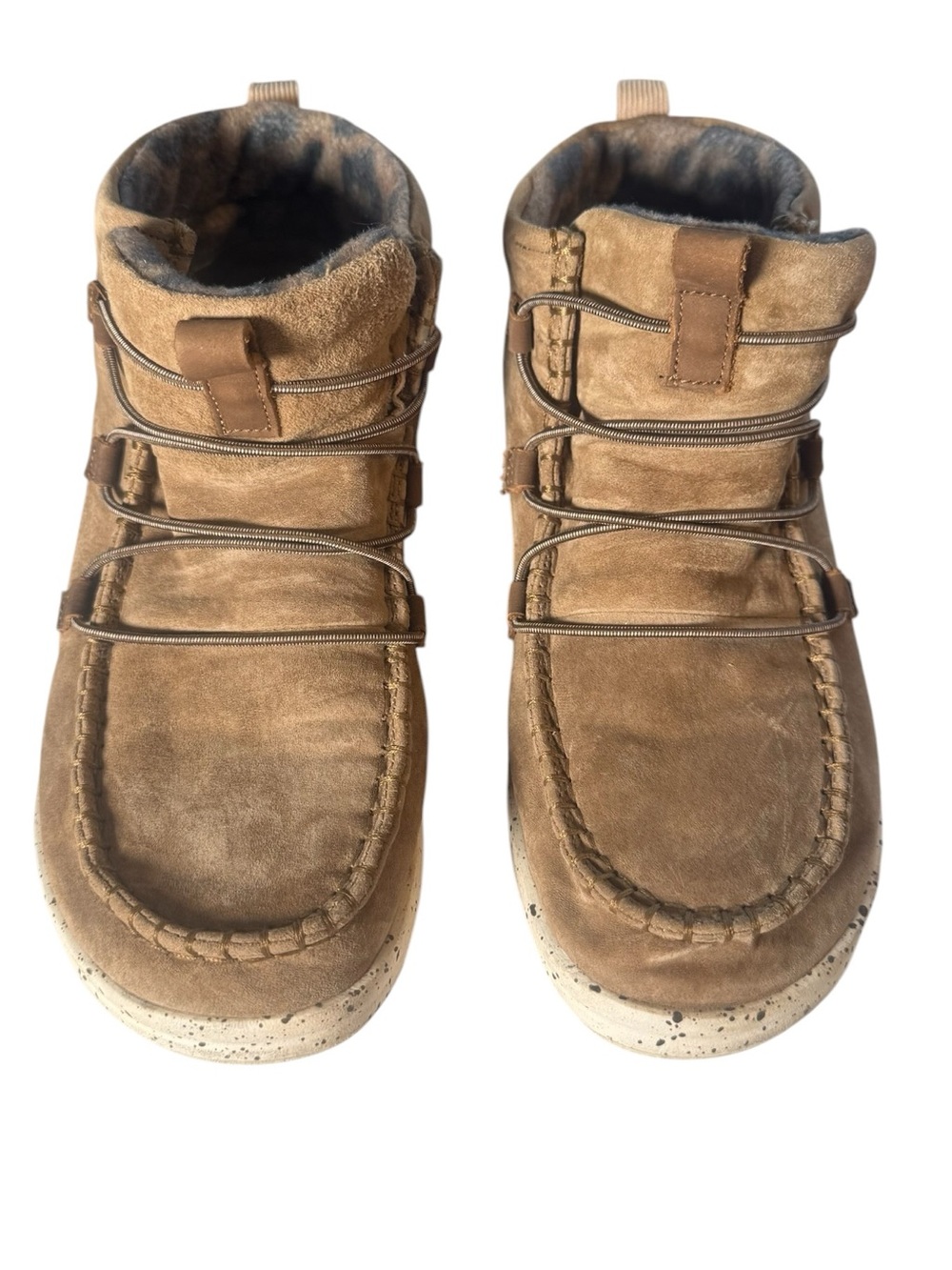 Hey Dude Tan Suede Ankle Boots